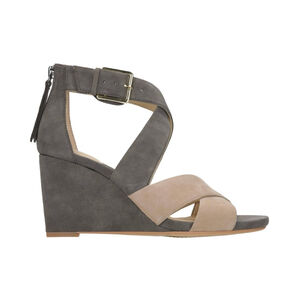 Women's YSABELLE JULES Clarks Sandals Gray Taupe Combo Size 8